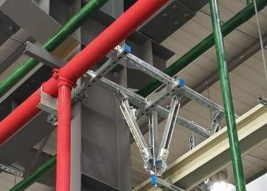 户县该抗震支架的整体式支吊架结构协调性好